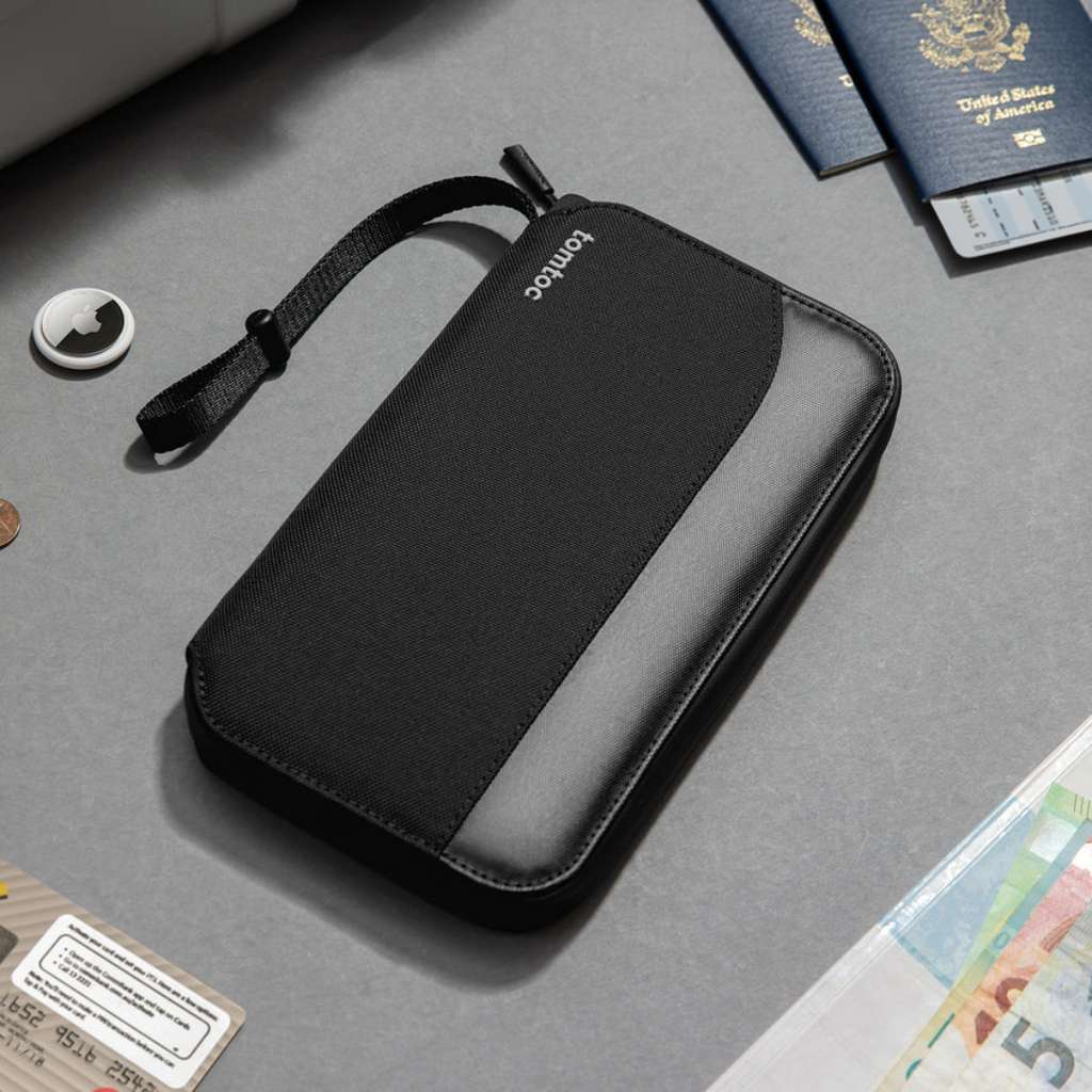 TOMTOC Navigator-T03 Passport Bag - Black