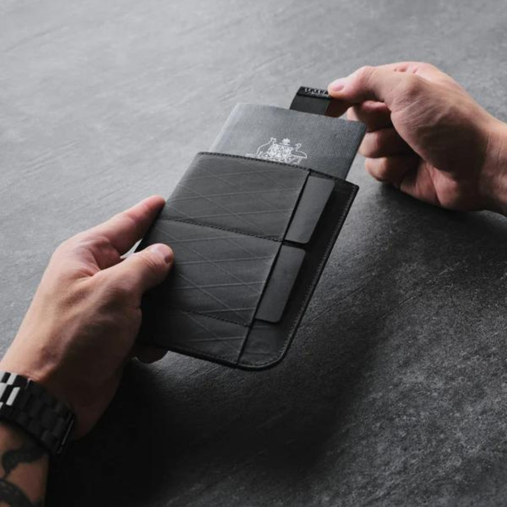 ALPAKA Ark Passport Sleeve - Black VX21