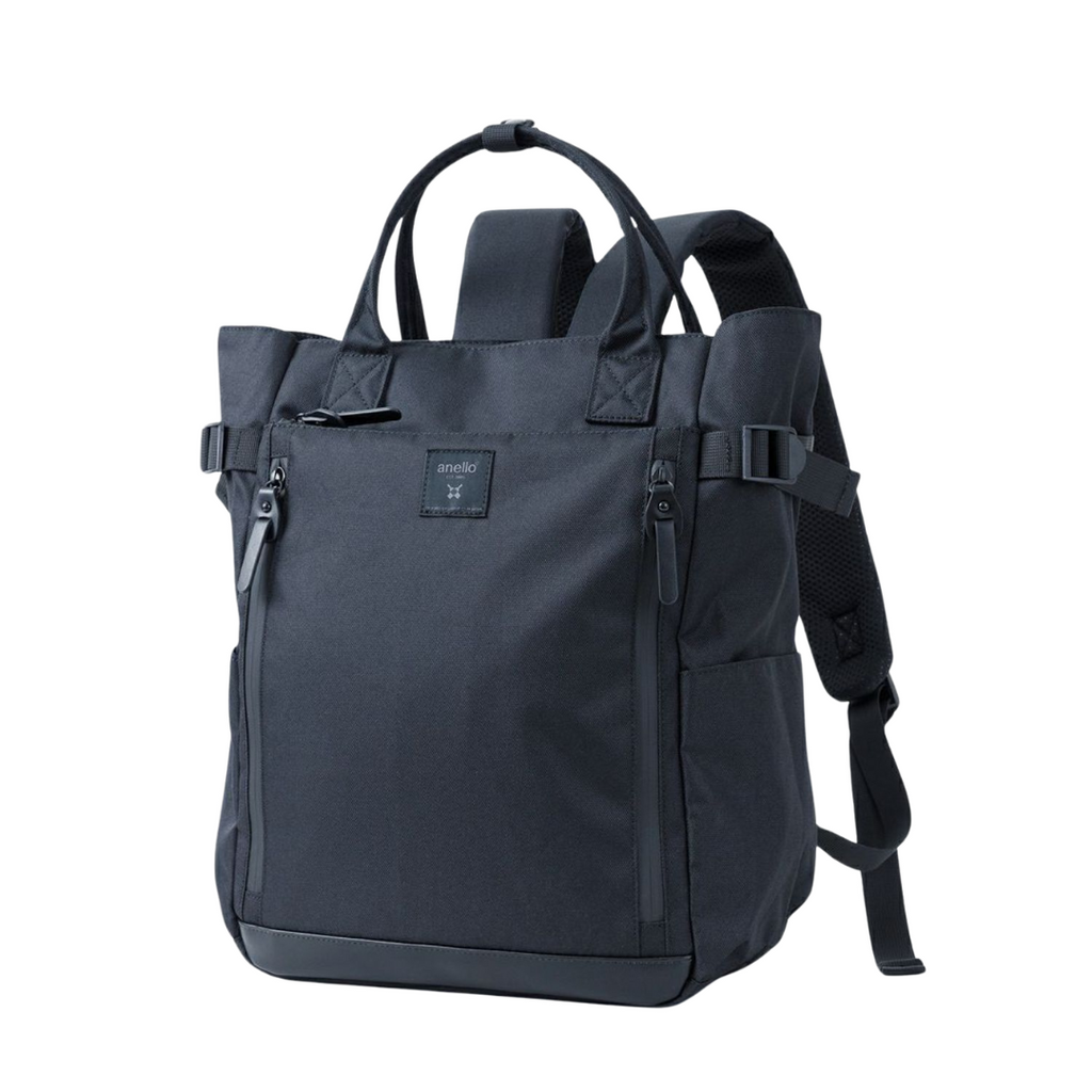 ANELLO Solid 2Way Tote Backpack - Black