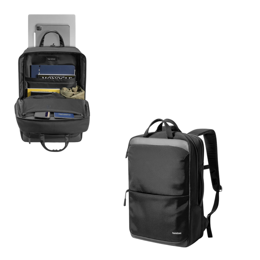 TOMTOC NAVIGATORT71 LAPTOP BACKPACK 24L - BLACK