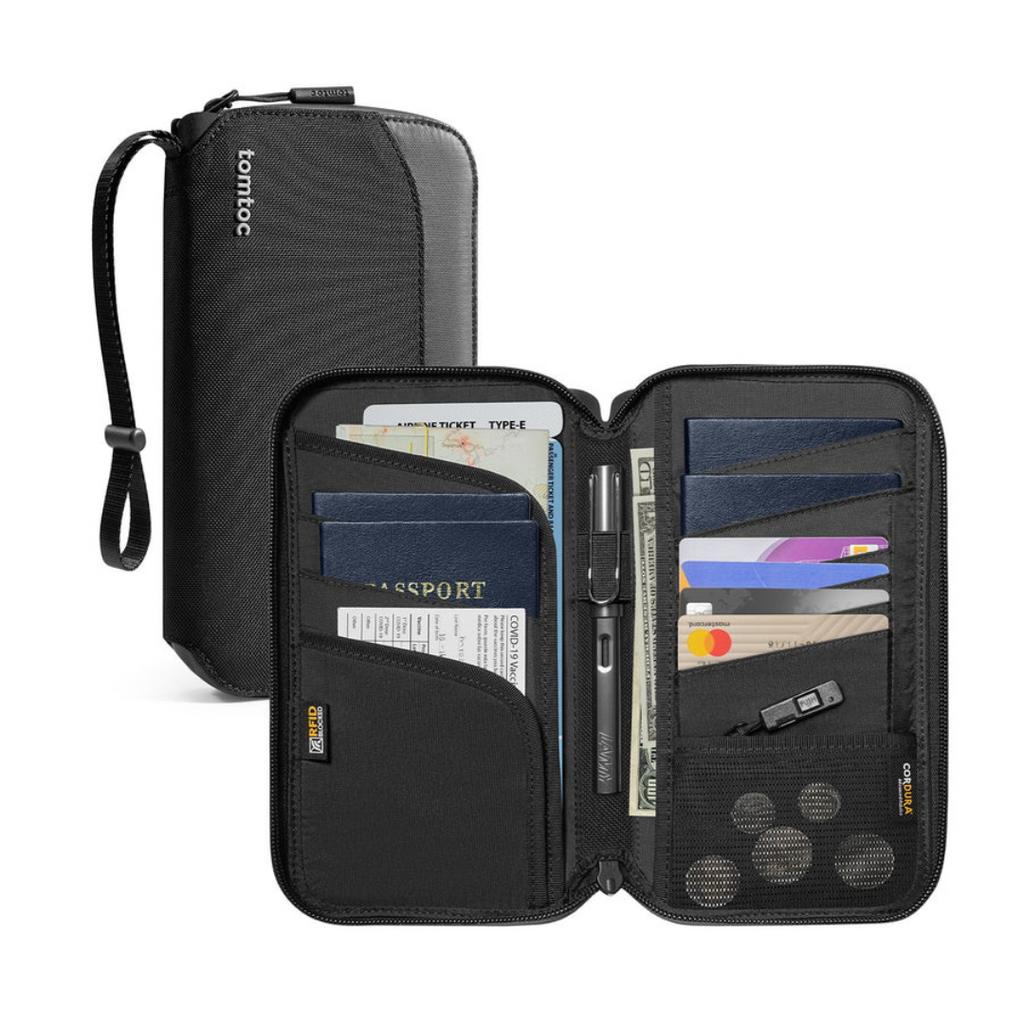 TOMTOC Navigator-T03 Passport Bag - Black