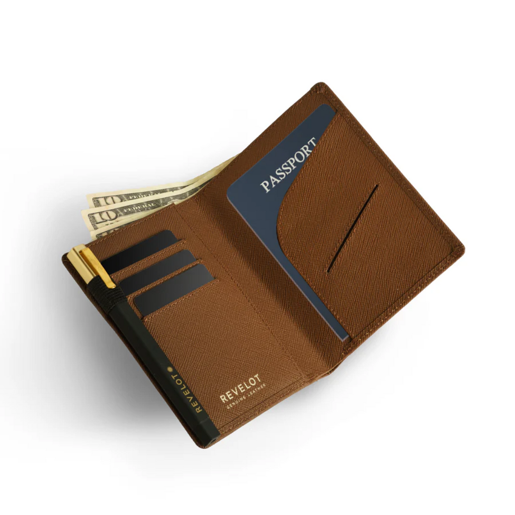 REVELOT Saffiano Travel Wallet W6