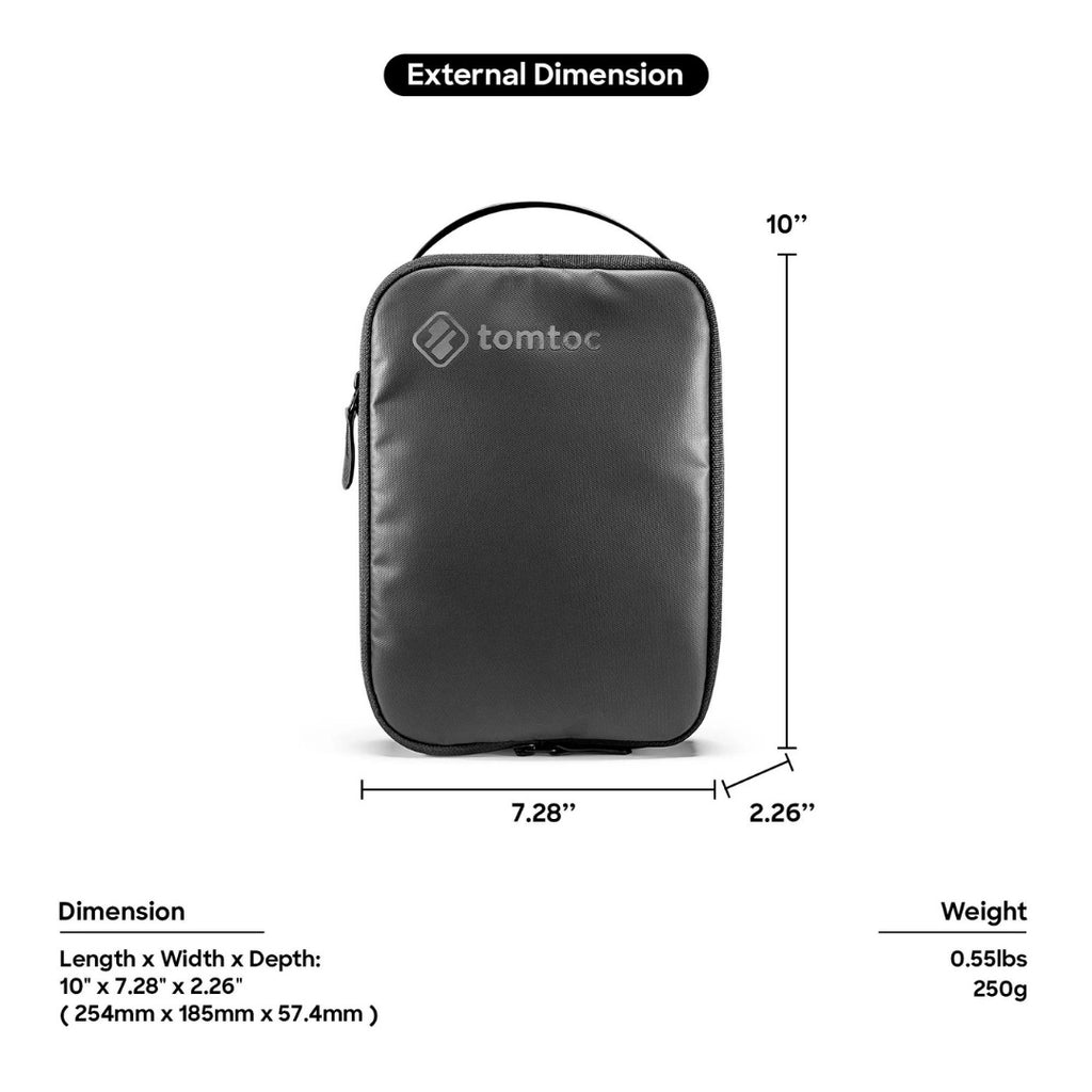 TOMTOC Explorer-T11 Accessories Pouch - Black