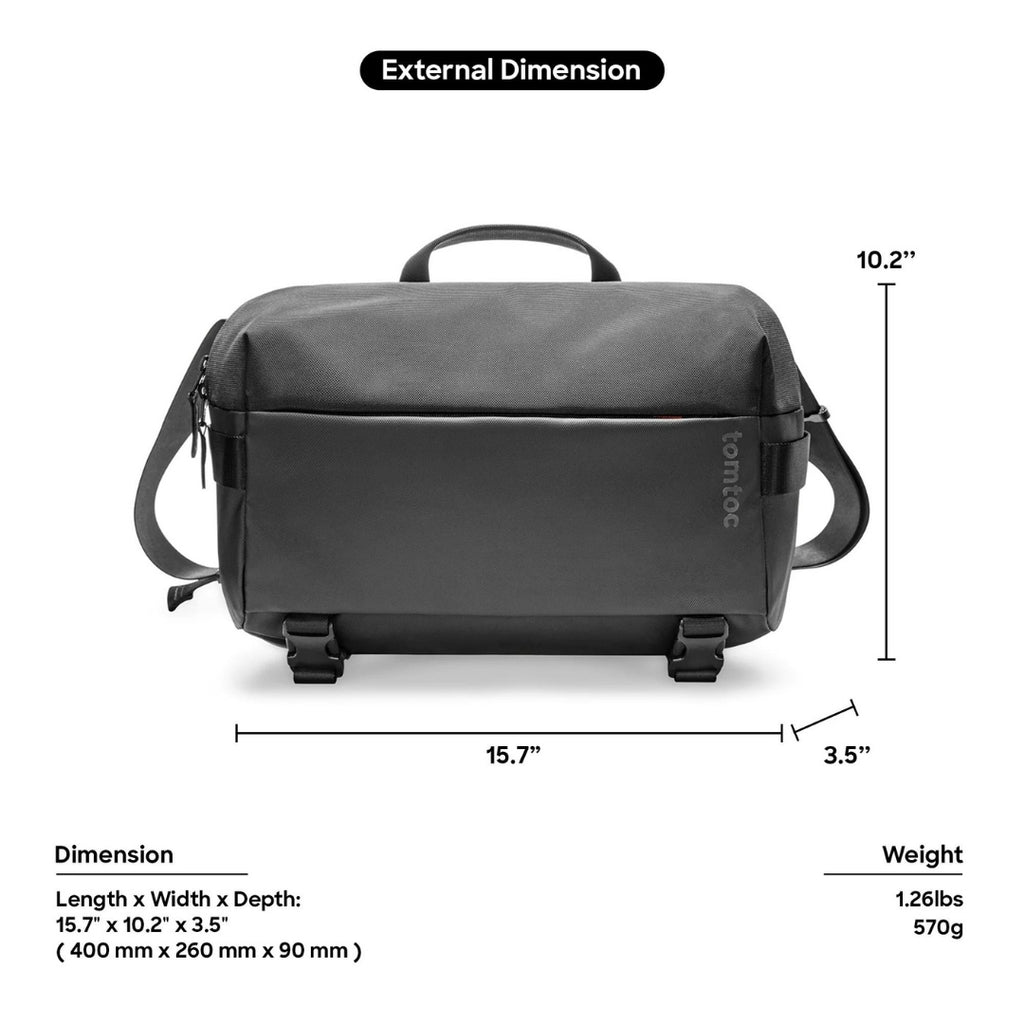 TOMTOC Explorer-T21 Sling Bag L - Black