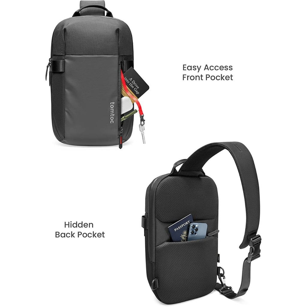 TOMTOC Navigator-T24 Sling Bag M - Hitam 