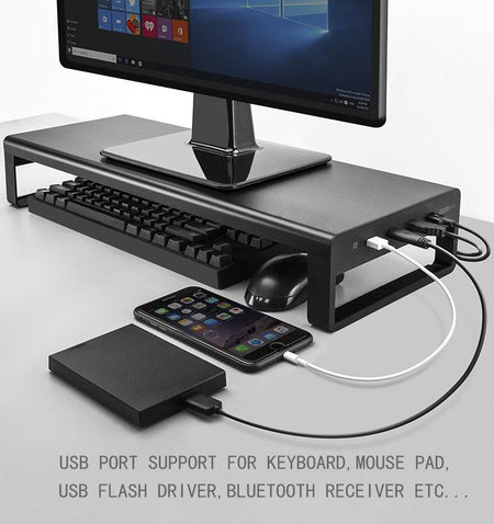 BRU MONITOR STAND W 8USB-BRU-BRU GADGET,MONITOR STAND,USB