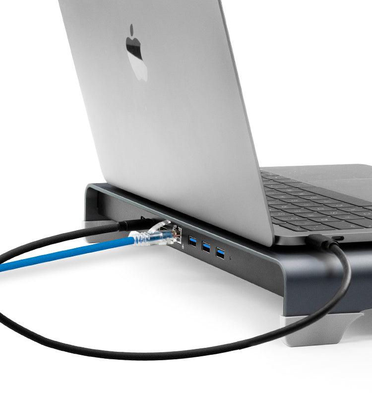 BRU USB-C LAPTOP DOCKING-BRU-BRU GADGET,GADGET,LAN,LAPTOP STAND,MONITOR STAND,USB,USB-C