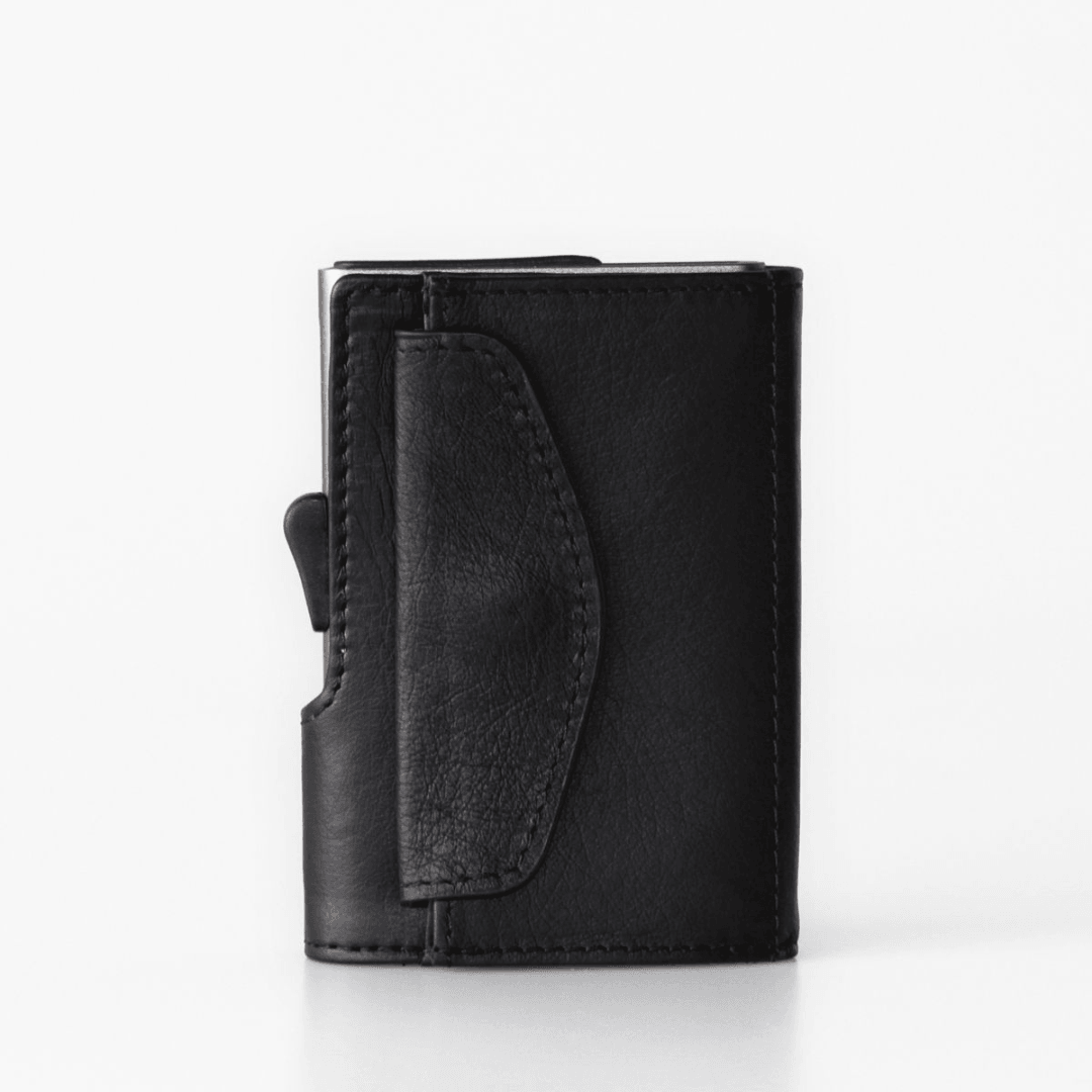 C-Secure Italian Leather Wallet with Coin Pouch - Kedaiku
