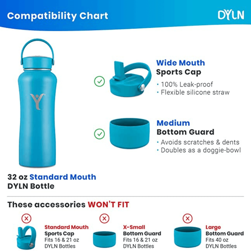 DYLN Wide Mouth 32oz Bottle - Kedaiku