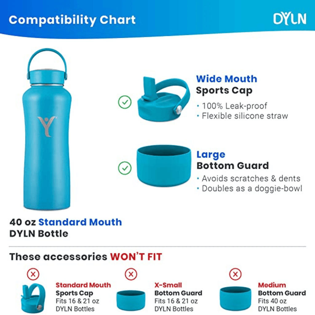 DYLN Wide Mouth 40oz Bottle - Kedaiku