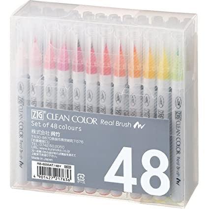 ZIG CLEAN COLOUR REAL BRUSH (SET)-KedaikuBN-Brush Pens,Kuretake,Stationery,Zig